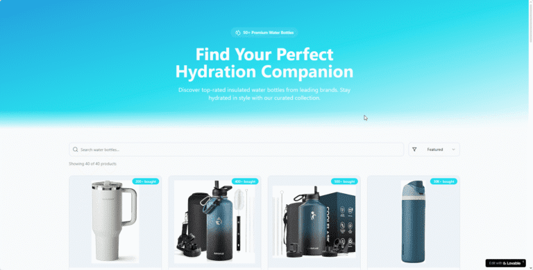The Best-Selling Water Bottles on Amazon.com: A Comprehensive Guide