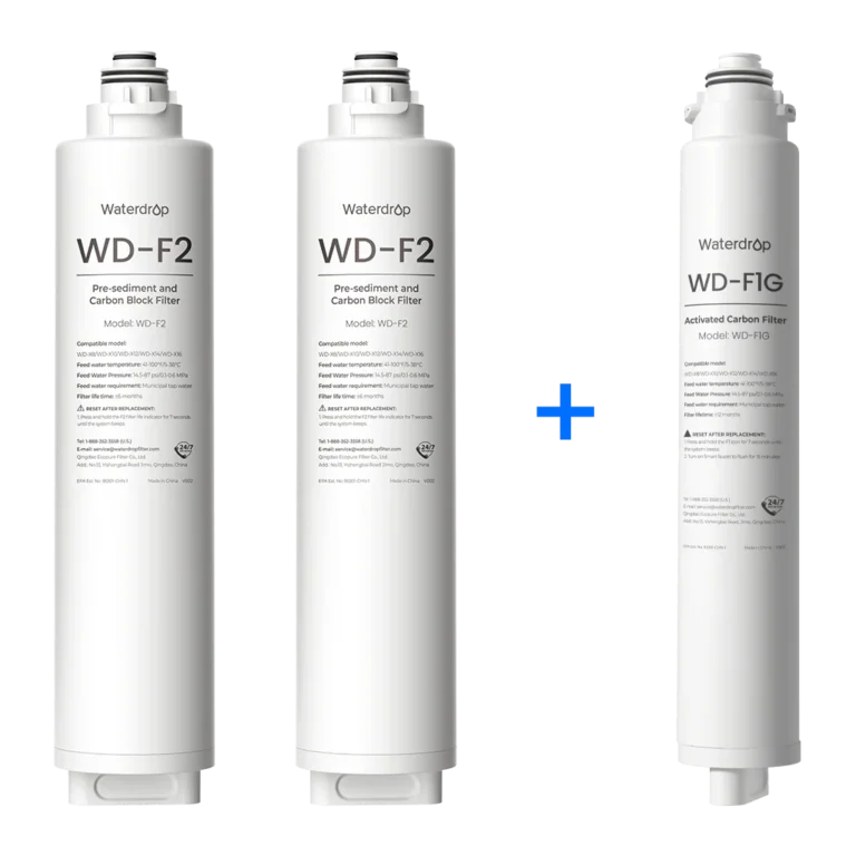 💧 Waterdrop X8 RO System Replacement Filter Combo Set (800GPD) – Pure Water, Smart Living
