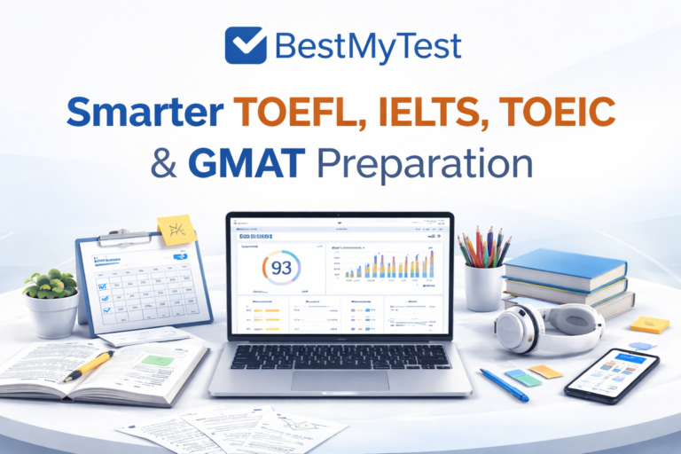🎯 BestMyTest Review (2026): Smarter TOEFL, IELTS, TOEIC & GMAT Preparation Online