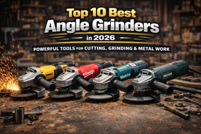 Top 10 Best Angle Grinders in 2026 – Powerful Tools for Cutting, Grinding & Metal Work