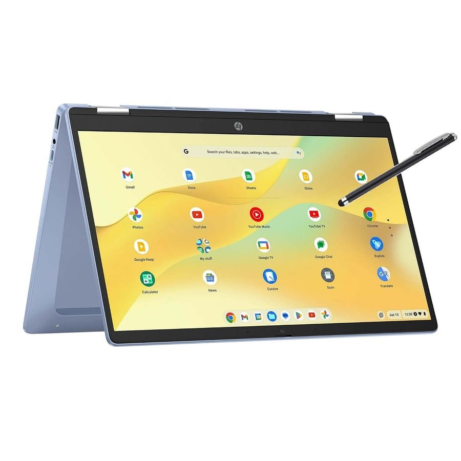 HP 14 2-in-1 Chromebook 14in FHD Intel CPU 4GB 64GB Storage (14b-Renewed)