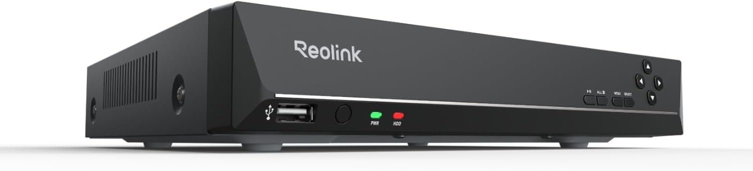 REOLINK 8CH Network Video Recorder for Home Security Camera System, Only Work with 16MP/12MP/4K/8MP/5MP/4MP REOLINK PoE IP Camera, 24/7 Recording to Pre-Installed 2TB Hard Drive, RLN8-410 | Only Work with REOLINK 16MP/12MP/8MP/5MP/4MP PoE IP Camera, 24/7 Recording to Pre-Installed 2TB Hard Drive
