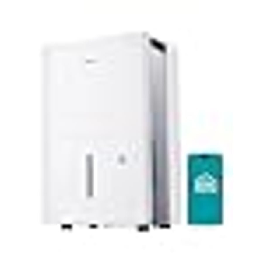 Midea 1,500 Sq. Ft. Energy Star Certified Dehumidifier With Reusable Air Filter 22 Pint - Ideal For Basements, Large & Medium Sized Rooms, And Bathrooms (White) ENERGY STAR