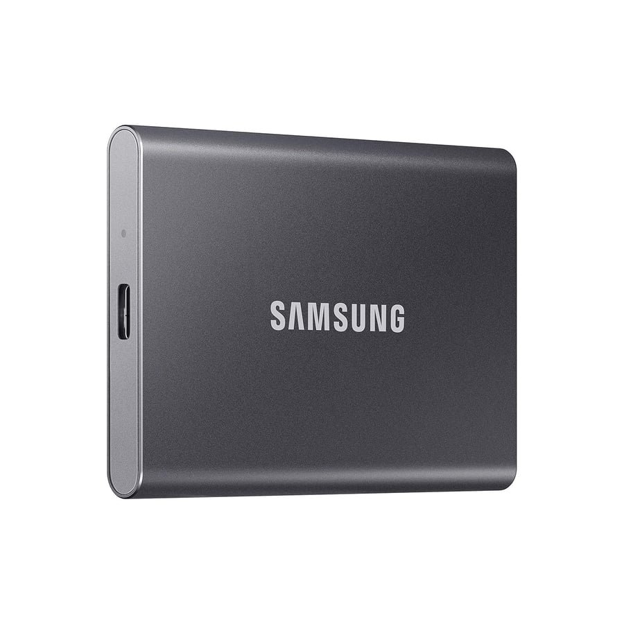 Samsung T7 Portable SSD, 1TB External Solid State Drive, Speeds Up to 1,050MB/s, USB 3.2 Gen 2, Reliable Storage for Gaming, Students, Professionals, MU-PC1T0T/AM, Gray