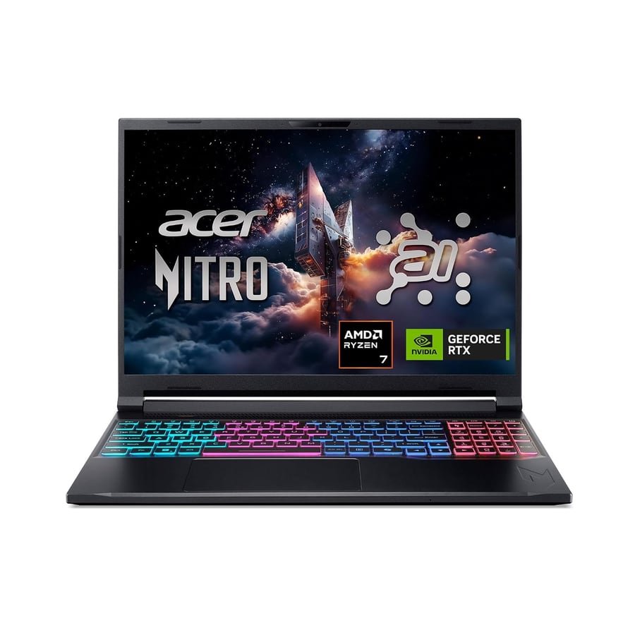 Acer Nitro V 16S AI Gaming Laptop | AMD Ryzen 7 260 Processor | NVIDIA GeForce RTX 5060 Laptop GPU (572 AI Tops) | 16" WUXGA IPS 180Hz Display | 32GB DDR5 | 1TB Gen 4 SSD | Wi-Fi 6 | ANV16S-41-R2AJ