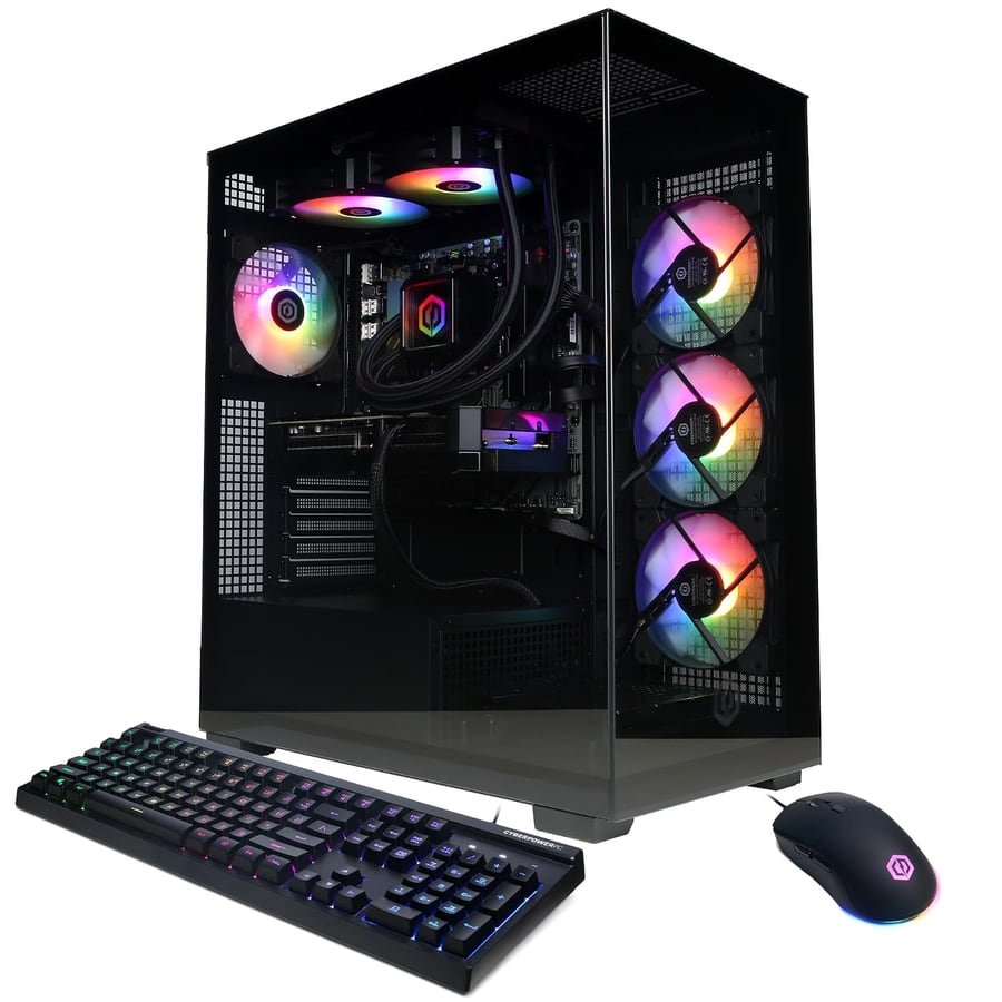 CyberPowerPC Gaming PC, AMD Ryzen 9 9900X, GeForce RTX 5070 12GB | Gamer Xtreme, 32GB DDR5, 1TB PCIe 4.0 SSD, WiFi Ready & Windows 11 Home (GXiVR8080A41)