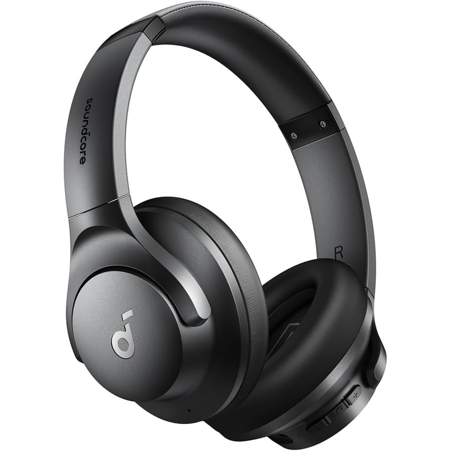 Soundcore by Anker Q20i Hybrid Active Noise Cancelling Headphones, Wireless Over-Ear Bluetooth, 40H Long ANC Playtime, Hi-Res Audio, Big Bass, Customize via an App, Transparency Mode (Black) TCO Certified TCO Certified TCO Certified TCO Certified