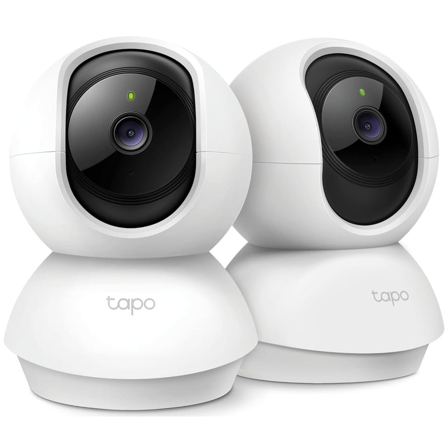 Tapo 2K Pan/Tilt Security Camera for Baby Monitor, Dog Camera w/Motion Detection, 2-Way Audio Siren, Night Vision, Cloud&SD Card Storage, Works w/Alexa & Google Assistant, 2-Pack (Tapo C210P2) ClimatePartner certified