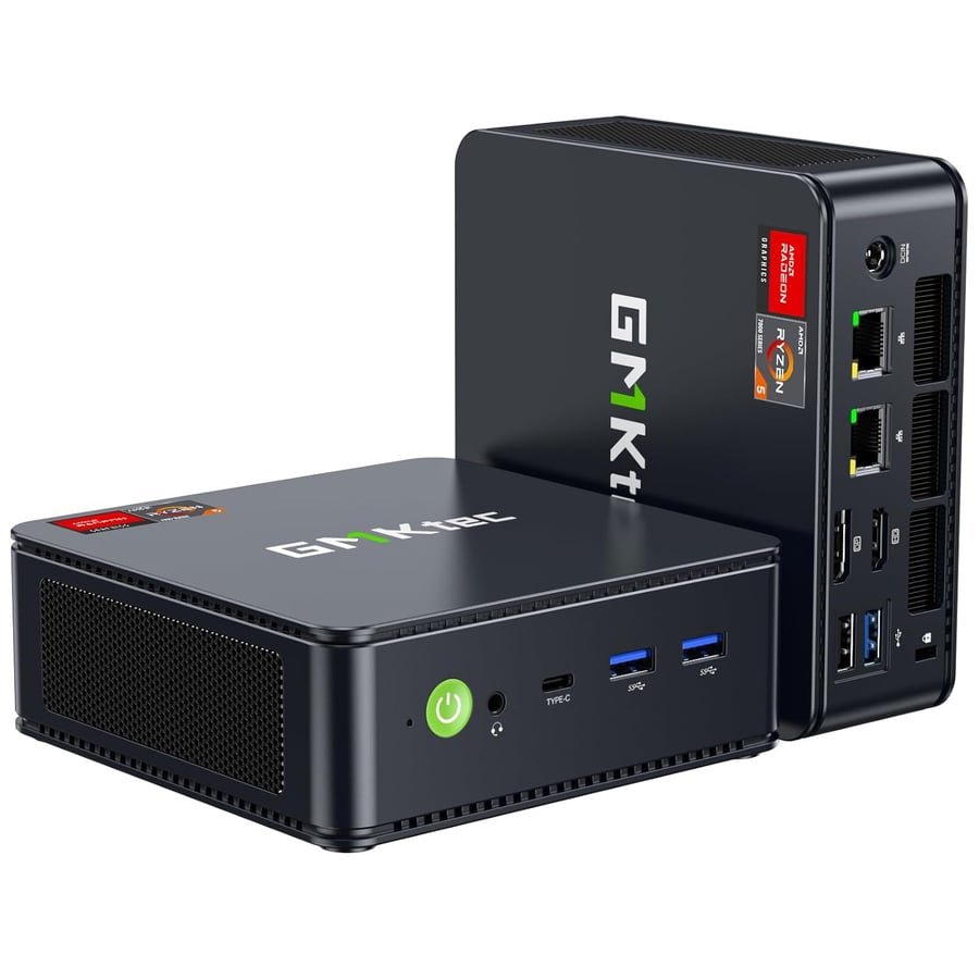 GMKtec Gaming Mini PC Ryzen 7640HS (Beats 6800H/6800U) 16GB DDR5 512GB NVMe SSD Dual NIC LAN 2.5GbE /WiFi 6E BT5.2 /USB4 Desktop Computers Office Home M6 Ultra Global Recycled Standard Global Recycled Standard Global Recycled Standard