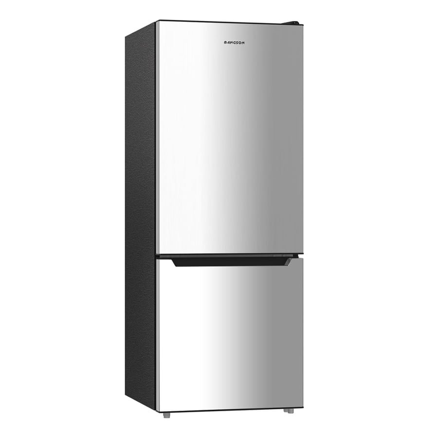BANGSON Apartment 7.1 Cu.Ft Refrigerator with Freezer, Office Fridge with Bottom Freezer, Large Capacity, Energy Saving, Adjustable Thermostat, Low Noise, Silver