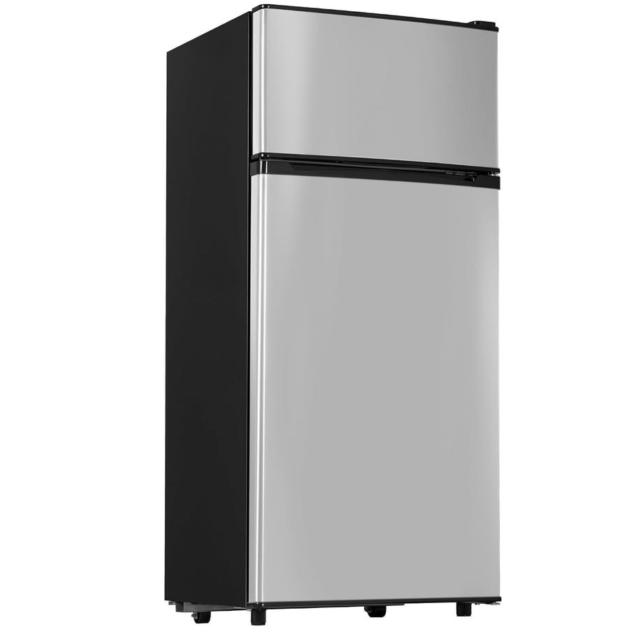 Manastin 4.5 Cu.Ft Mini Fridge with Freezer, 2-Door Small Fridge with 7-Level Thermostat & Shelves, Quiet Mini Refrigerator for Kitchen, Office & Dorm 1-piece Global Recycled Standard Global Recycled Standard Global Recycled Standard