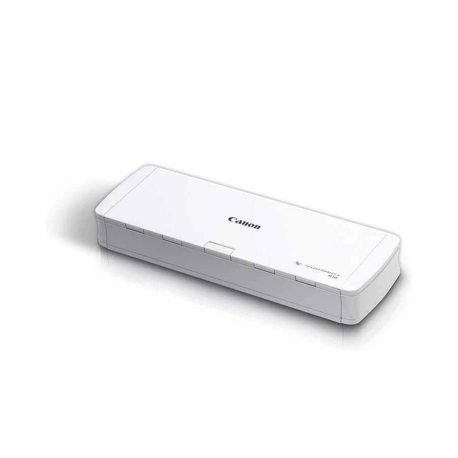 Canon imageFORMULA R10 - Portable Document Scanner, USB Powered, Duplex Scanning, Document Feeder, Easy Setup, Convenient, Perfect for Mobile Users, White ENERGY STAR