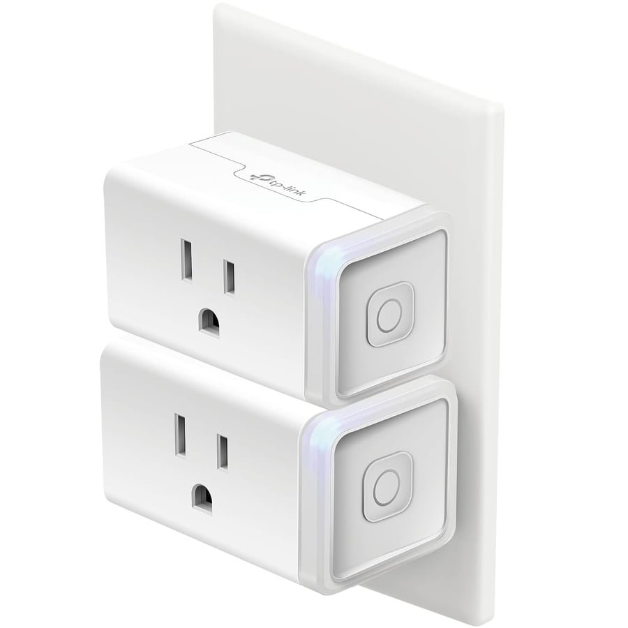 Kasa Smart Plug HS103P2, Smart Home Wi-Fi Outlet Works with Alexa, Echo, Google Home, No Hub Required, 15 Amp,UL Certified, (Pack of 2) White