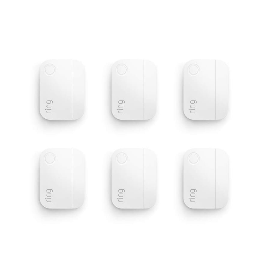 Ring Alarm Contact Sensor 6-Pack - 2nd Gen | Monitor 6 Doors or Windows | Instant Alerts | Approximately 3-Year Battery Life | Slim Design | Easy Installation | Base Station Required