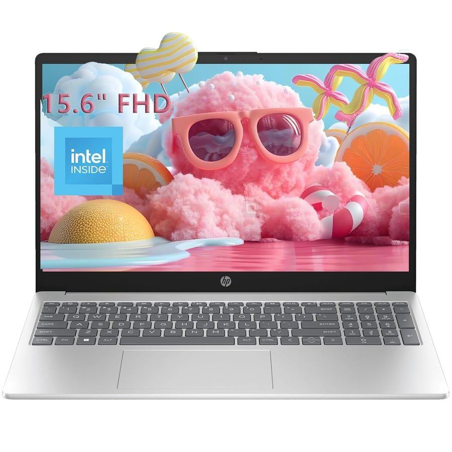 HP 15.6" Ultrabook Laptop with Copilot AI • 2026 Edition • 16GB RAM • 512GB SSD • Intel Processor • Windows 11 • Thin & Portable • 11 Hour Battery