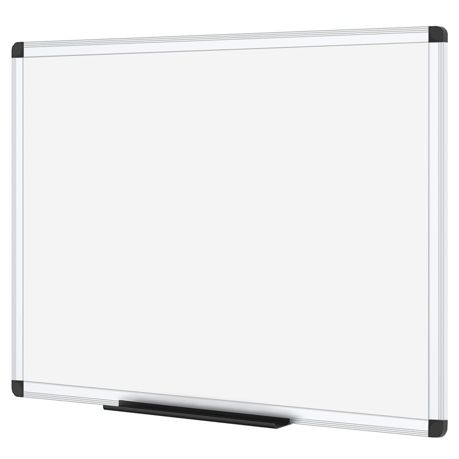 VIZ-PRO Magnetic Whiteboard/Dry Erase Board, 48 X 36 Inches, Silver Aluminium Frame